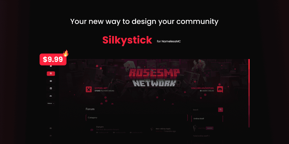 SilkyStick NamelessMC Theme